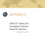 lecture 2 - UMD | Atmospheric and Oceanic Science