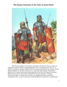 The Roman Centurion in the Time of Jesus Christ