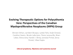 Evolving Therapeutic Options for Polycythemia Vera: Perspectives of