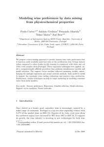 Modeling wine preferences by data mining