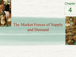 The Market Forces of Supply and Demand