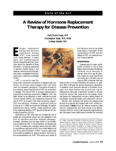 A Review of Hormone Replacement Therapy for