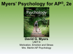 UNIT 8 AP Psych Motivation Emotion and Stress Modules 37-44
