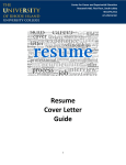 Resume - University of Rhode Island