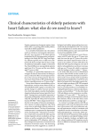Clinical characteristics of elderly patients with heart failure : what