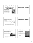 Cloud Development and Precipitation Atmospheric Stability