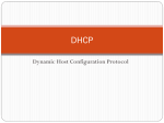 DHCP - Personal Web Pages