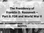 FDR and World War II PowerPoint