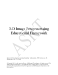3-D Image Postprocessing Educational Framework