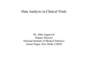 Data Analysis in Clinical Trials