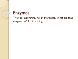 Enzymes upload