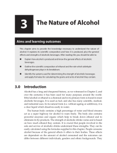 3 The Nature of Alcohol