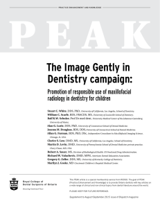 The Image Gently in Dentistry Campaign