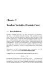 Chapter 3 Random Variables (Discrete Case)