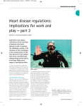 Heart disease regulations: implications for work and play