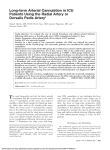 Long-term Arterial Cannulation in ICU Patients Using the Radial