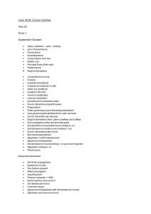 Latin GCSE Course Outline: