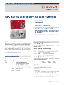 SP2 Series Wall‑mount Speaker Strobes