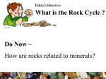 Chapter 3 – Rocks