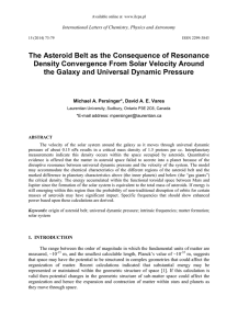 The Asteroid Belt as the Consequence of Resonance Density