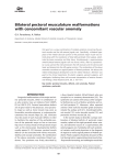 Bilateral pectoral musculature malformations with