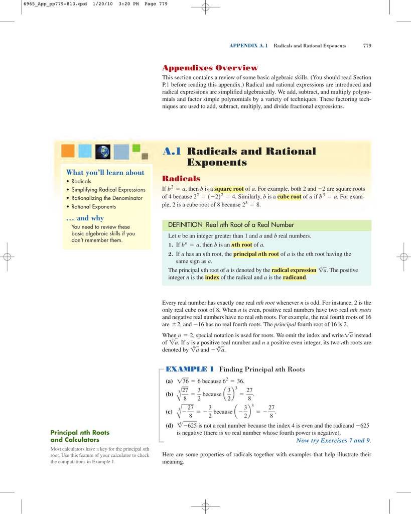 Radicals And Rational Exponents Graphic Organizer For 9th