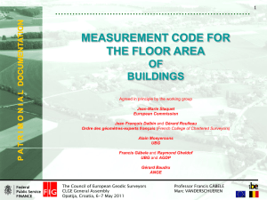 EU Code for the Measurement of Areas in Buildings