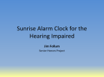 Sunrise Alarm Clock for the Hearing Impaired