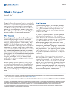 What is Dengue?1 - EDIS