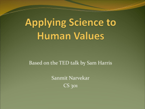 Applying Science to Human Values