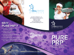 WHY PURE PRP - Southwest Sports Medicine