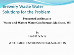 Brewery Waste - Great Lakes Water Conservation Conference