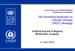 UNDP: Integrated Territorial Climate Plan (ITCP)