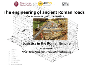 The engineering of ancient Roman roads