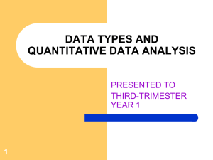 Quantitative Analysis