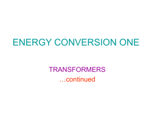 Transformer Voltage Regulation and Efficiency