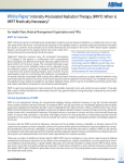 White Paper: Intensity-Modulated Radiation Therapy (IMRT): When