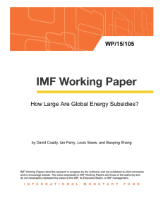 How Large Are Global Energy Subsidies?