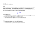 Geometry Session 6: Classifying Triangles Activity Sheet
