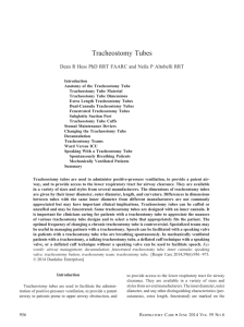 Tracheostomy Tubes