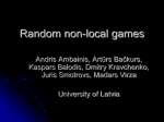 Random non-local games