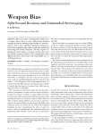 Weapon Bias - UNC Charlotte Department of Psychology