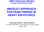 The wavelet approach to peak finding