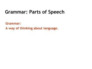 Grammar parts of speech_Mine