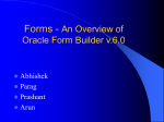 Oracle Form - CSE, IIT Bombay