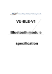 Bluetooth module specification - Xiamen Weiyou Intelligent