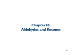 Chapter 18 - Aldehydes and Ketones