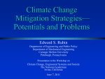 Mitigation Strategies— Potentials and Problems