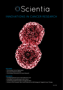 INNOVATIONS IN CANCER RESEARCH
