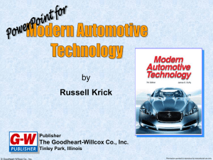 Goodheart-Willcox Publisher | Modern Automotive Technology